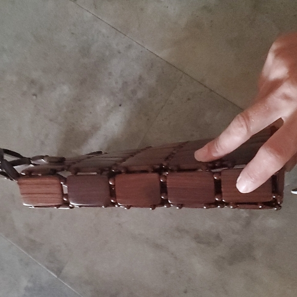 Vintage  wooden bag - Picture 3 of 5